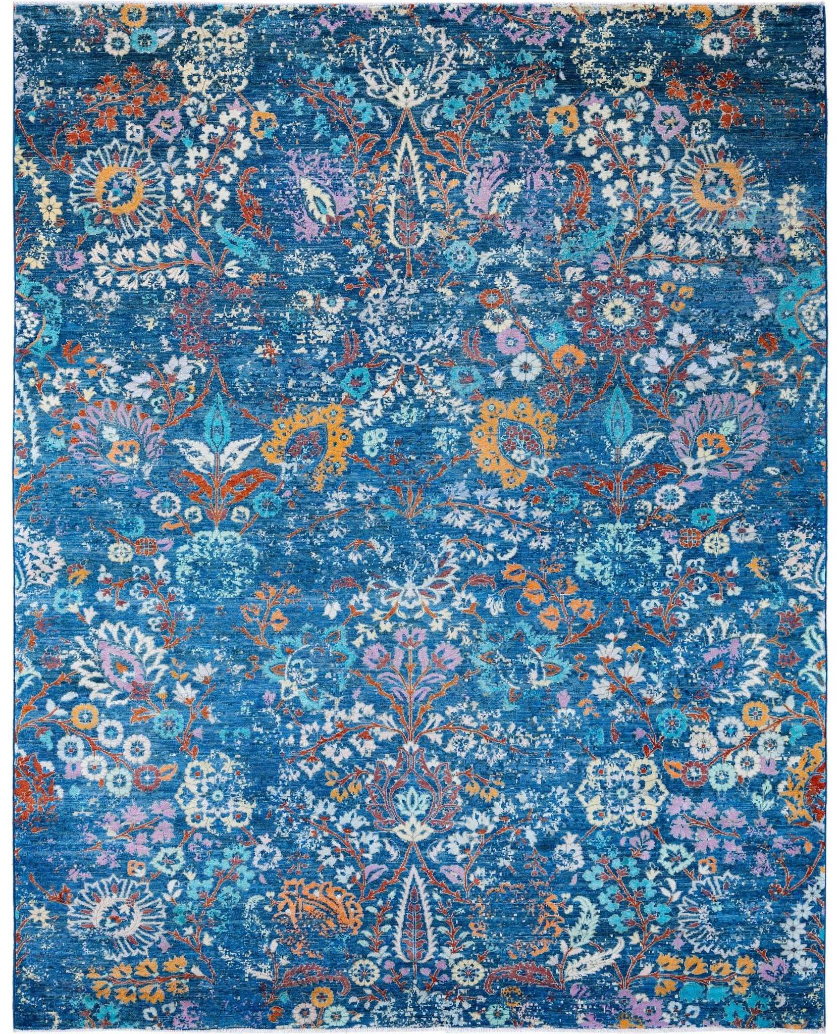 Lunara Garden El Dokuma Yün ve İpek Halı 302X243 cm - Borr Halı