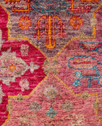 Lunaria Fuchsia El Dokuma Yün Halı 180 x 124 cm - Borr Halı
