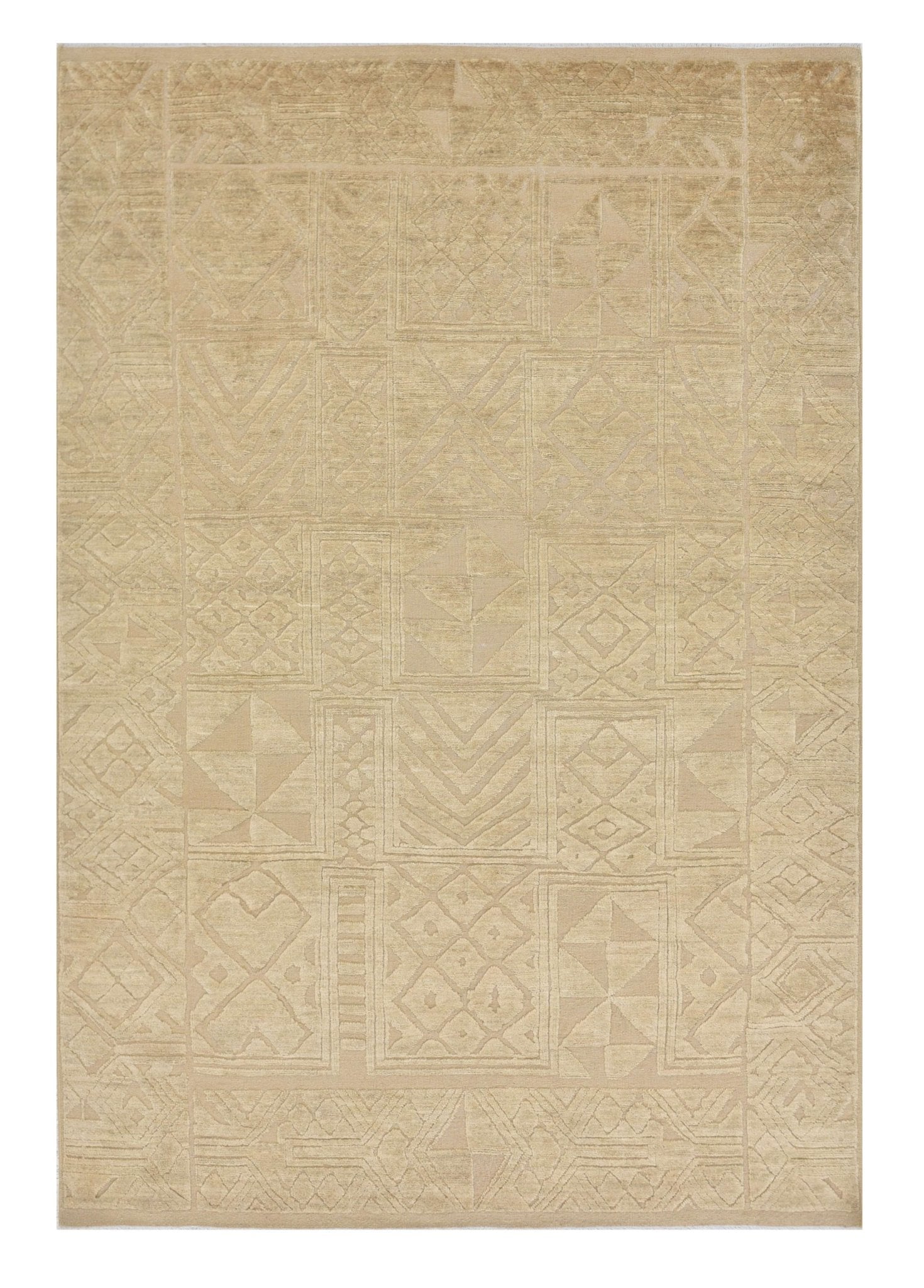 Modura Grid El Dokuma Yün Halı 271 x 184 cm - Borr Halı