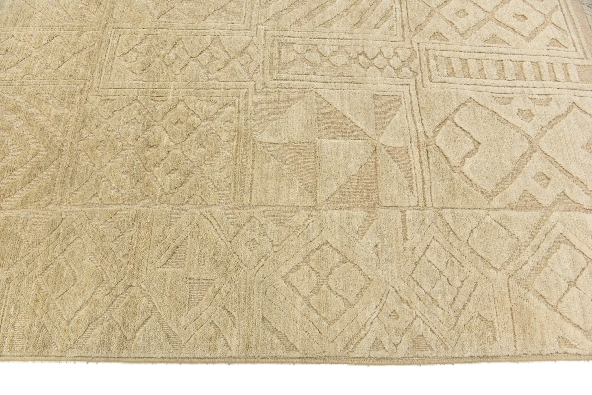 Modura Grid El Dokuma Yün Halı 271 x 184 cm - Borr Halı