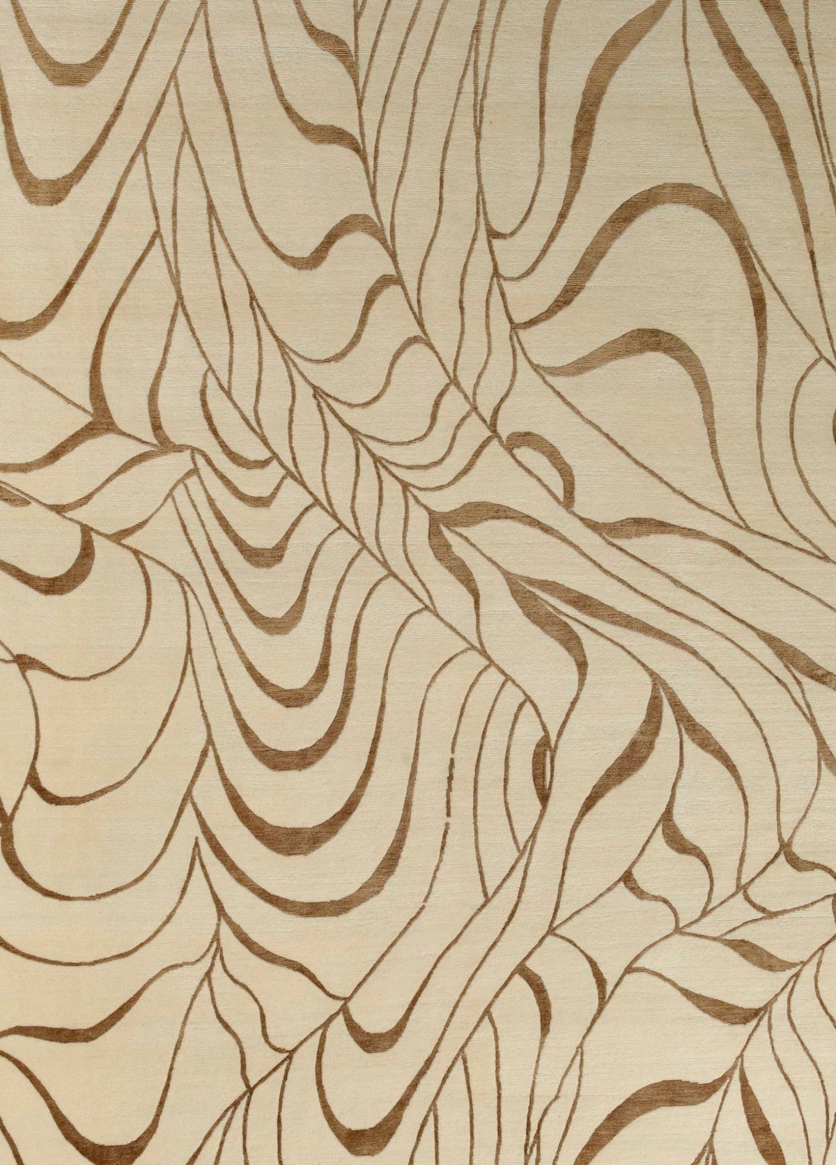 Moiré El Dokuma Yün ve İpek Halı 348 x 253 cm - Borr Halı