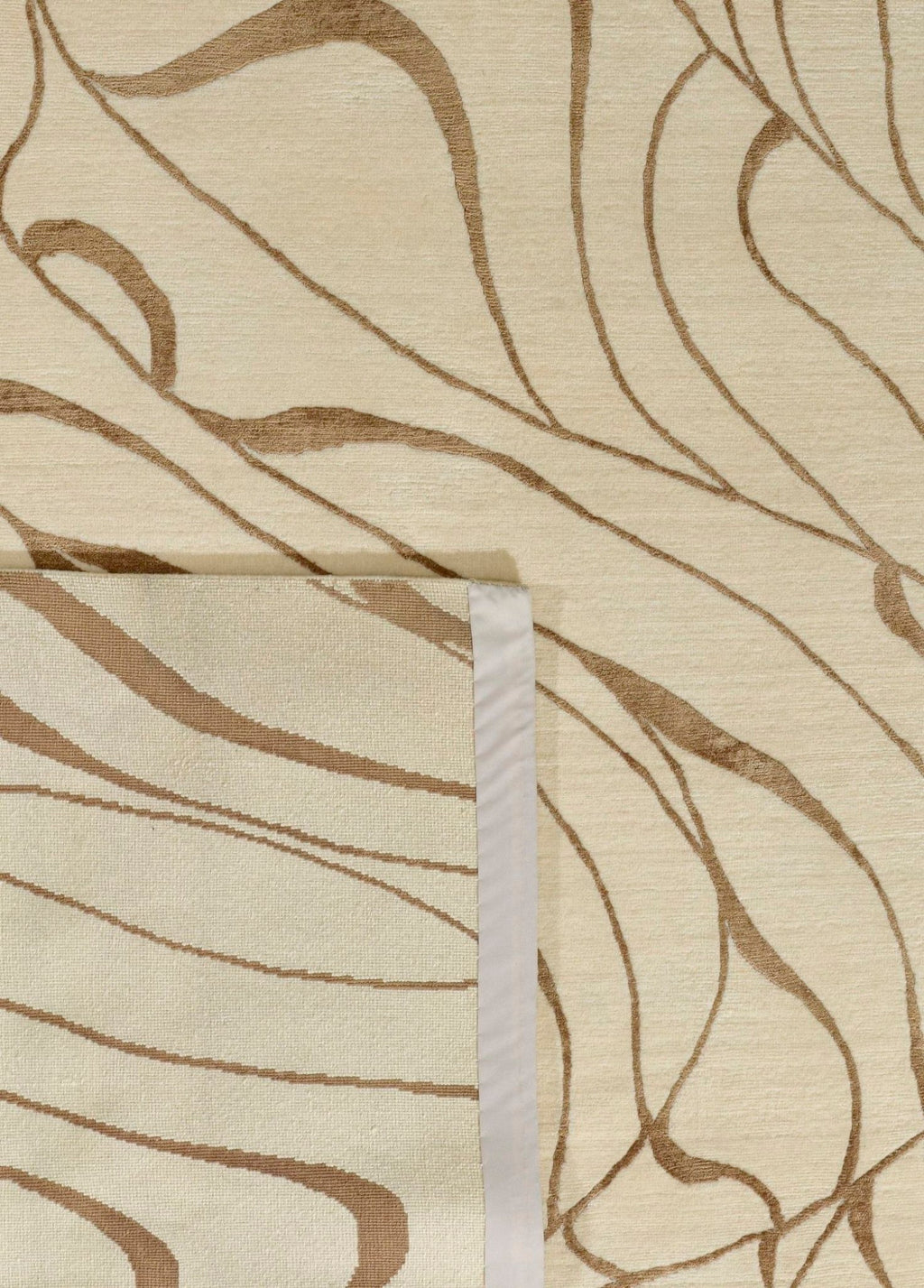 Moiré El Dokuma Yün ve İpek Halı 348 x 253 cm - Borr Halı