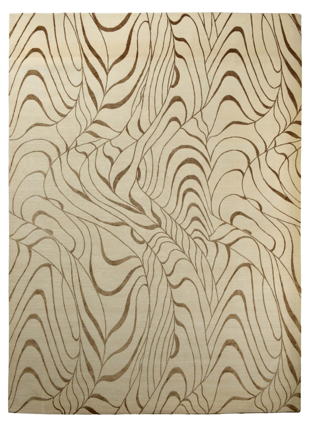 Moiré El Dokuma Yün ve İpek Halı 348 x 253 cm - Borr Halı
