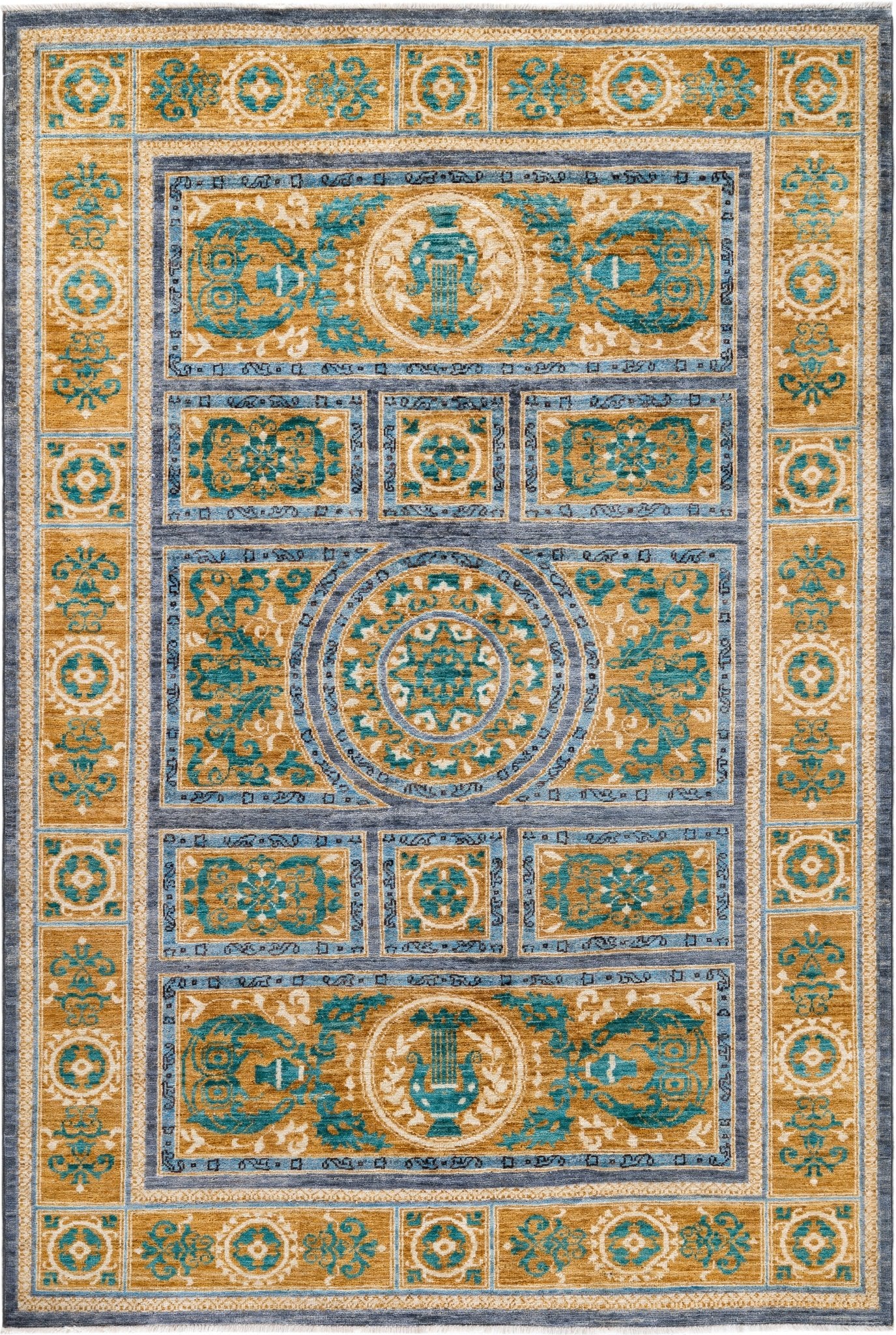 Mosaic Royale El Dokuma Yün ve İpek Halı 222x151 cm - Borr Halı
