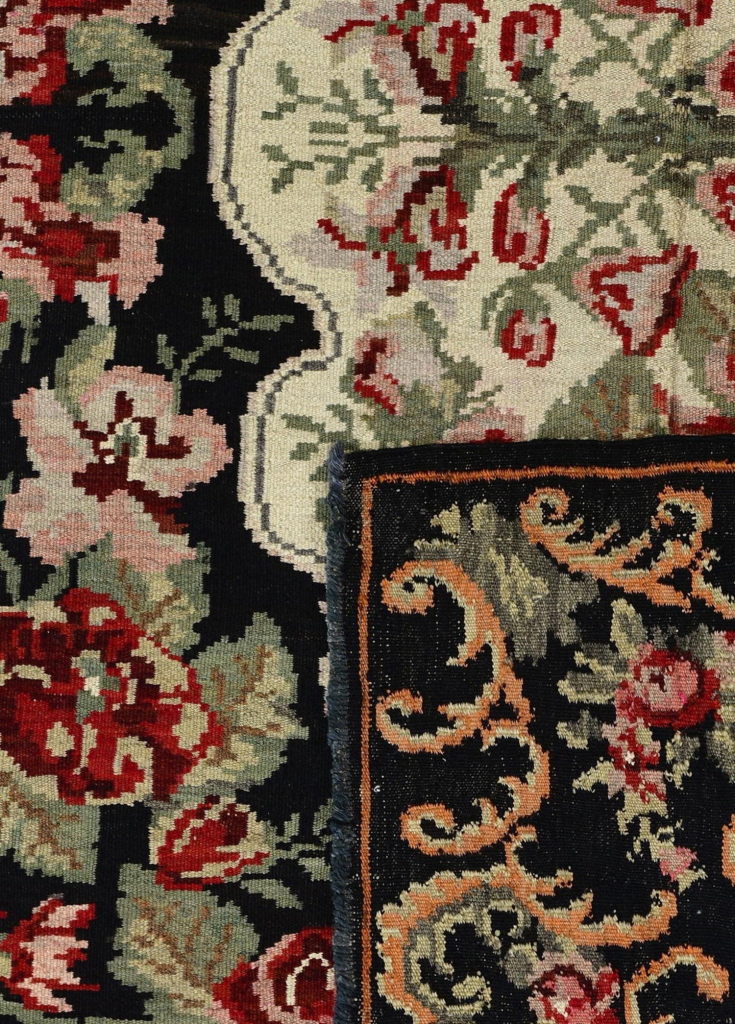 Noirette El Dokuma Yün Kilim 280x195 cm - Borr Halı