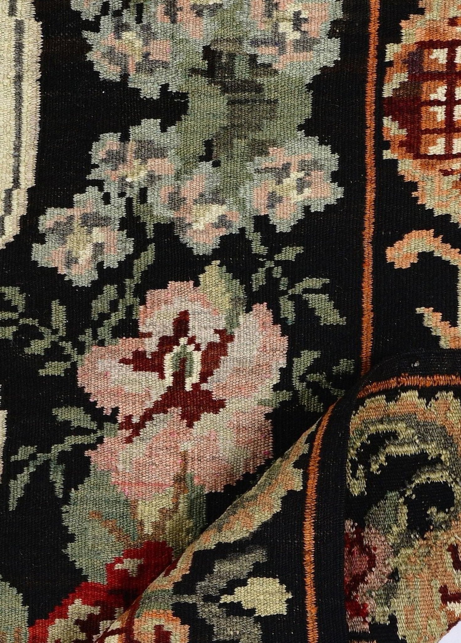 Noirette El Dokuma Yün Kilim 280x195 cm - Borr Halı