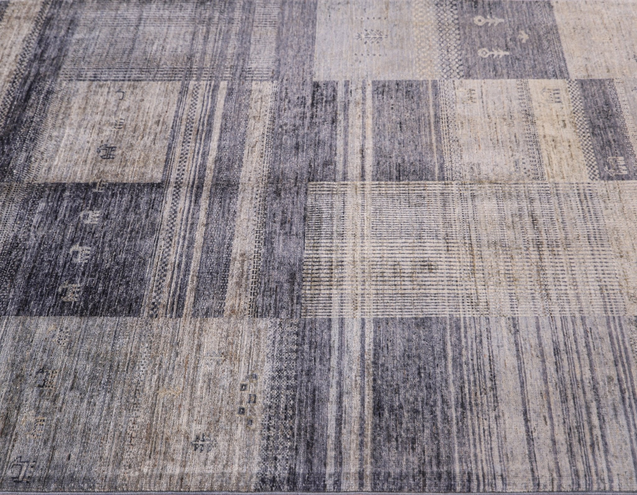 Nomadia Slate El Dokuma Yün Halı 177 x 121 cm - Borr Halı