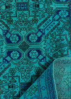 Obsidian GridVintage El Dokuma Yün Halı 277x195 cm - Borr Halı