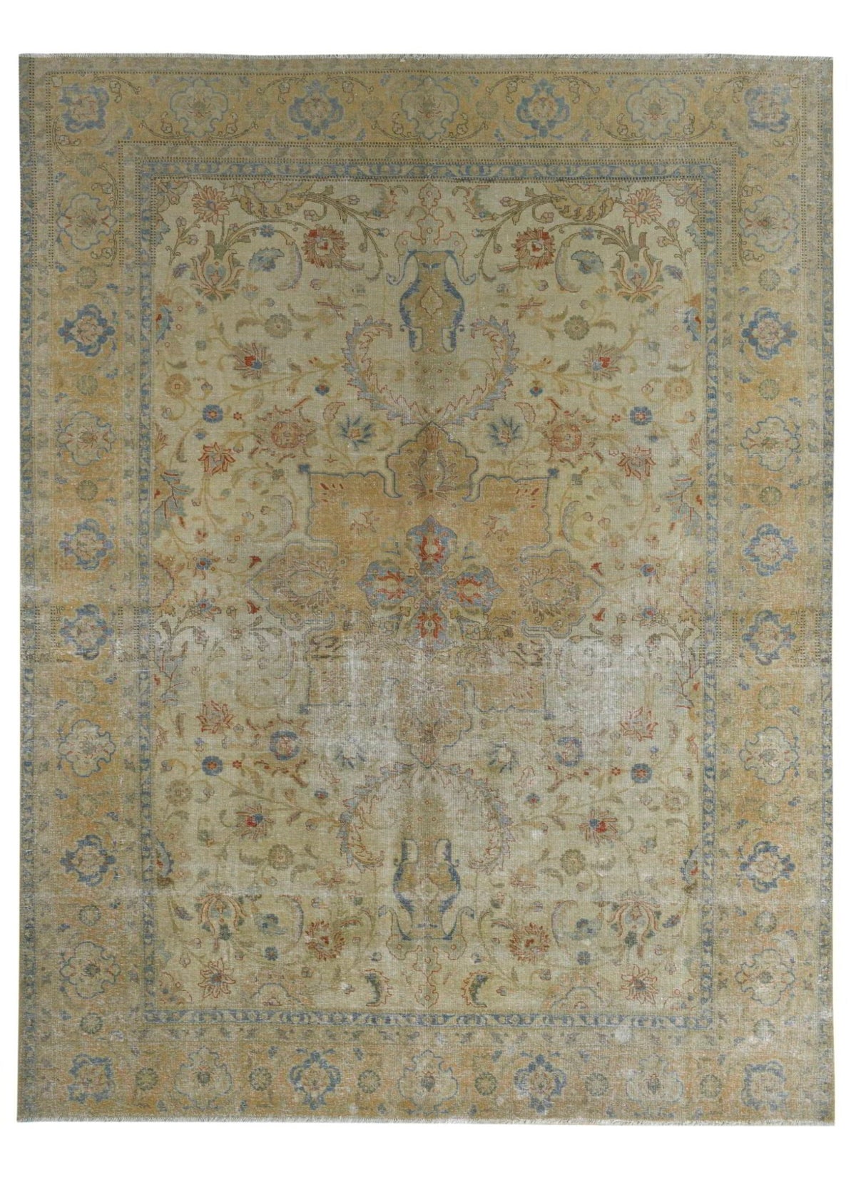 Parvarin Vintage El Dokuma Yün Halı 354 x 262 cm - Borr Halı