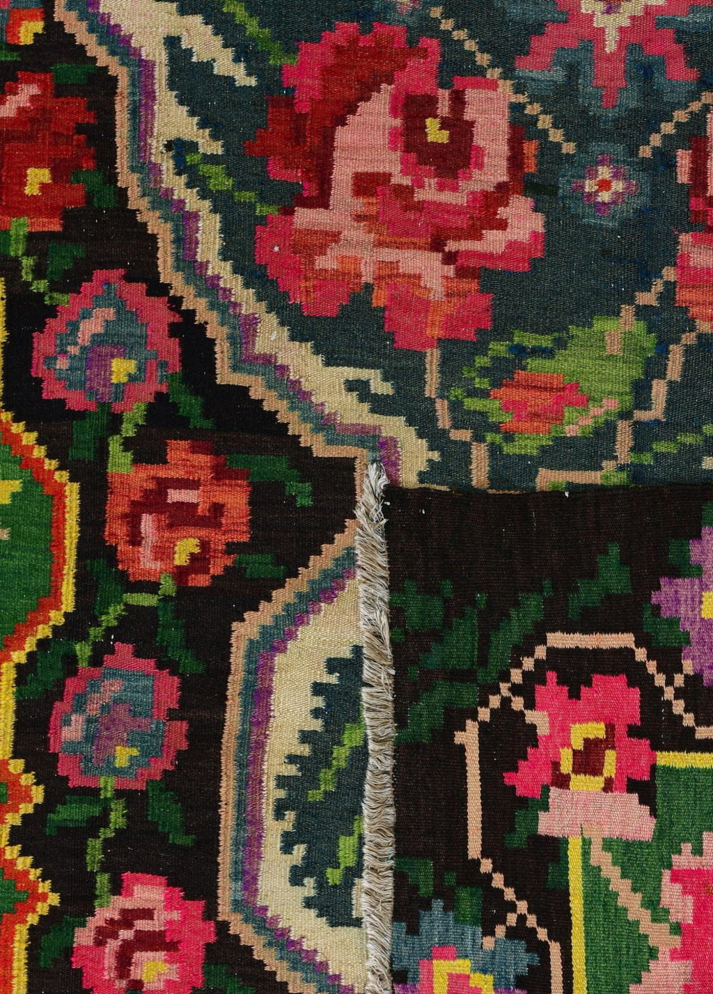 Rosaveld El Dokuma Yün Kilim 300x186 cm - Borr Halı