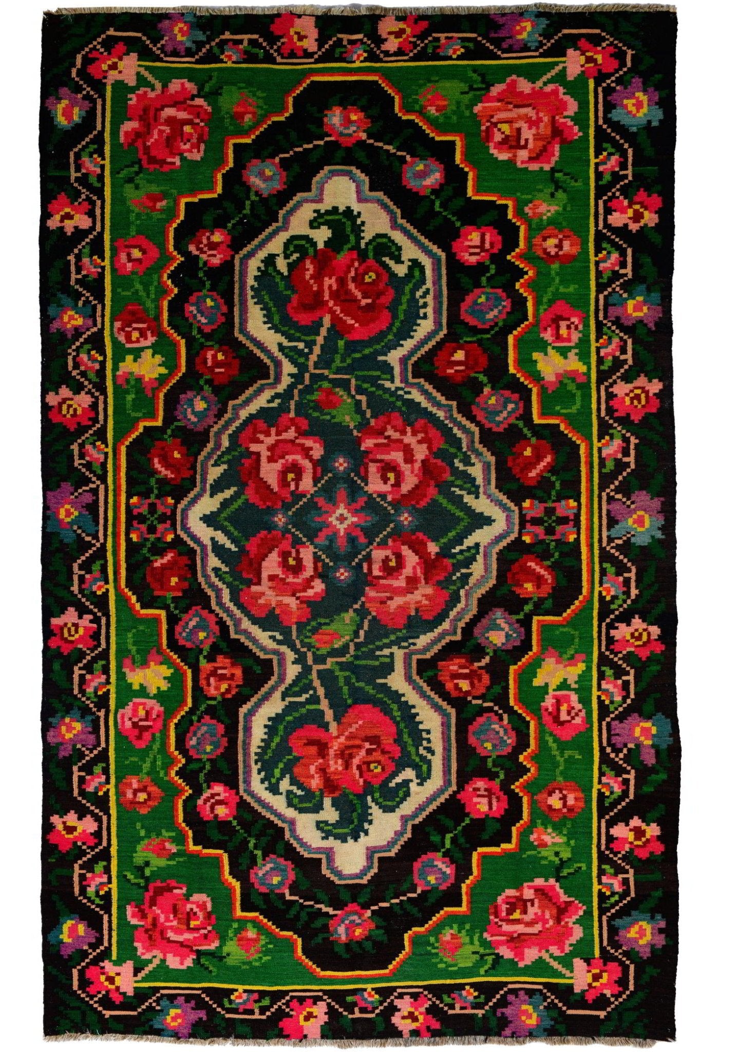 Rosaveld El Dokuma Yün Kilim 300x186 cm - Borr Halı