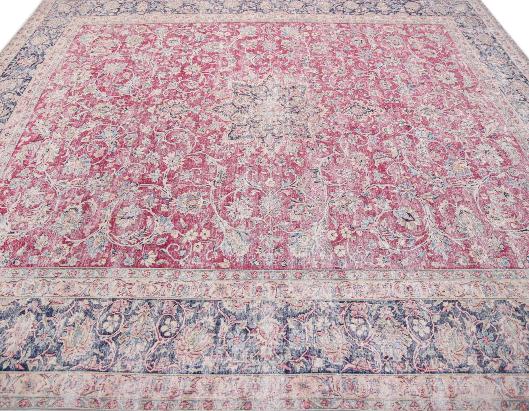 Rosavera Bloom Vintage El Dokuma Yün Halı 337X276 cm - Borr Halı