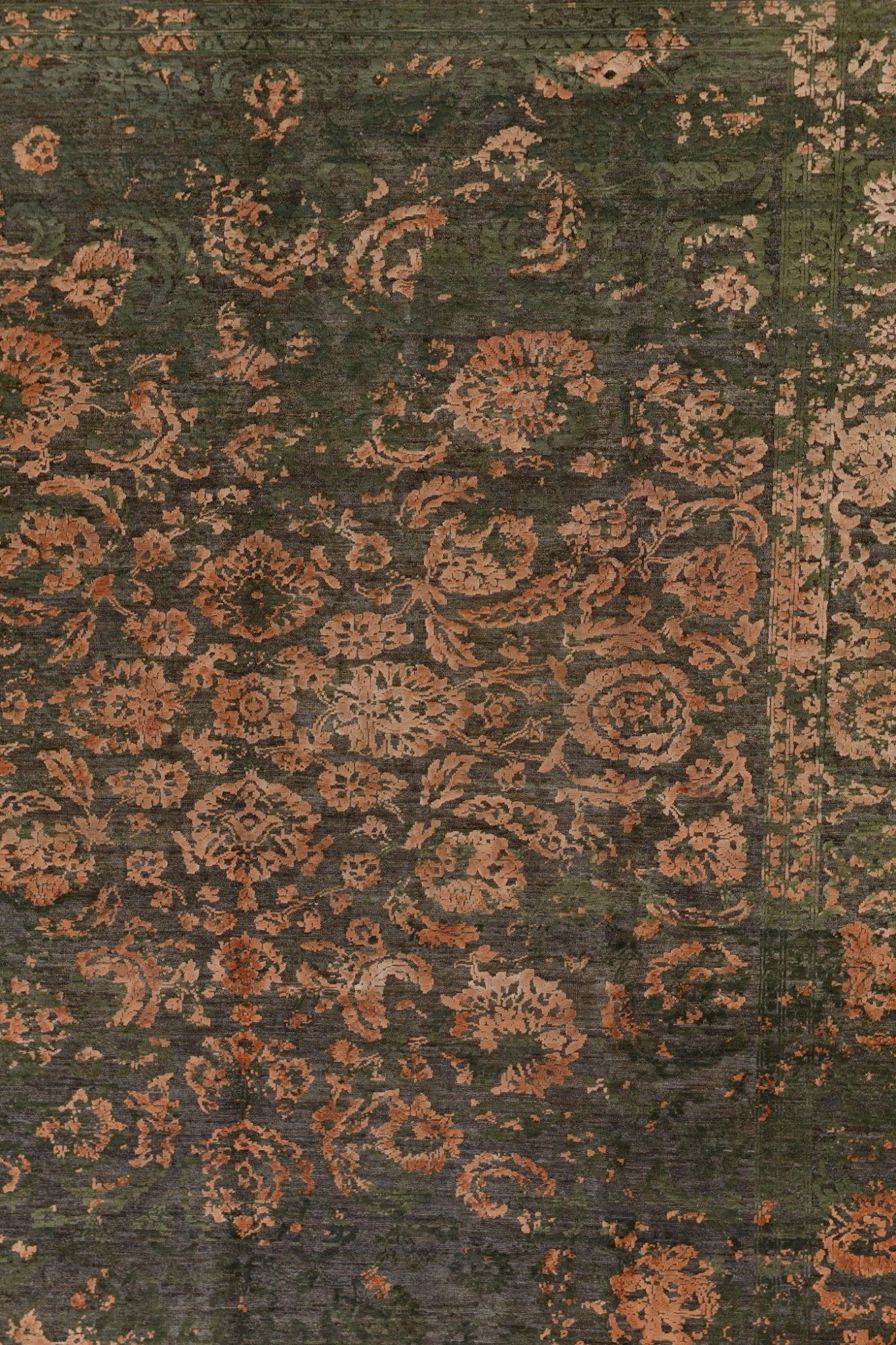 Ruinwood El Dokuma Yün ve İpek Halı 293x245 cm - Borr Halı