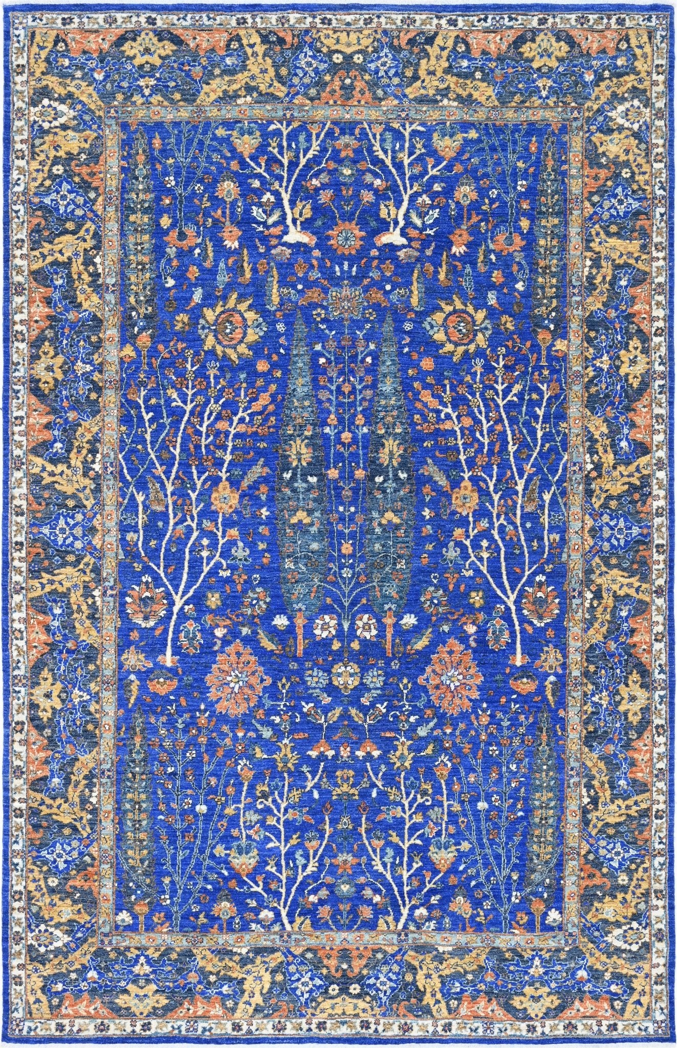 Safira Garden El Dokuma Yün Halı 304 x 196 cm - Borr Halı