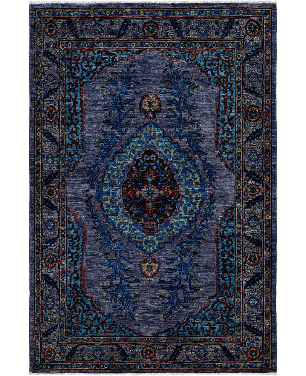 Sapphire Elegance El Dokuma Yün Halı 181x120 cm - Borr Halı