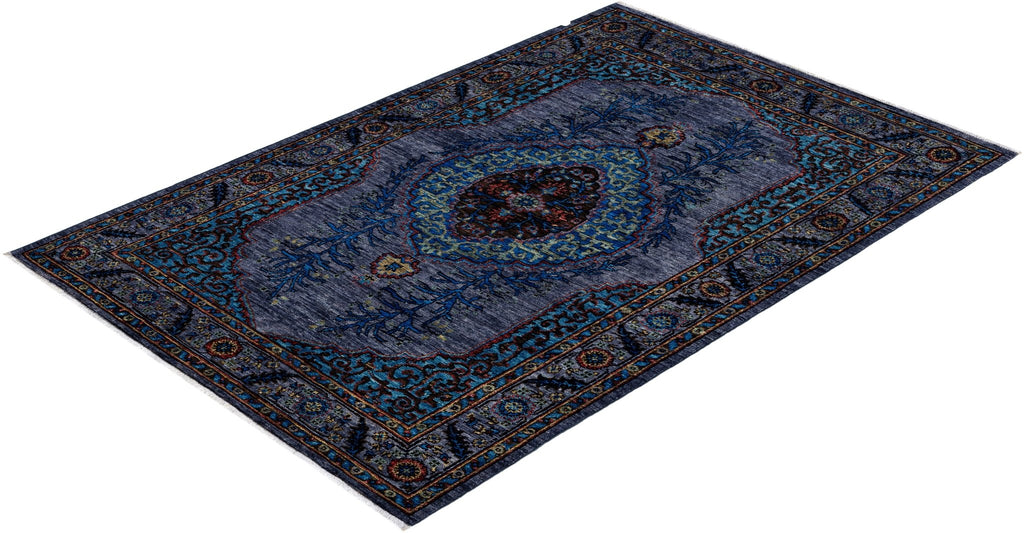 Sapphire Elegance El Dokuma Yün Halı 181x120 cm - Borr Halı