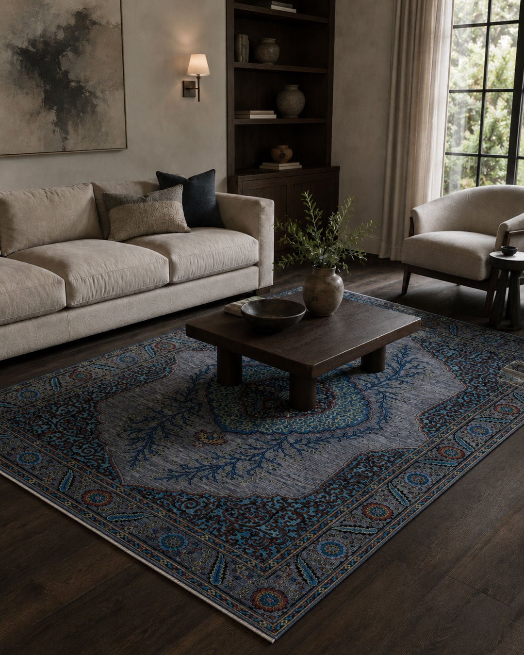 Sapphire Elegance El Dokuma Yün Halı 258x188 cm - Borr Halı