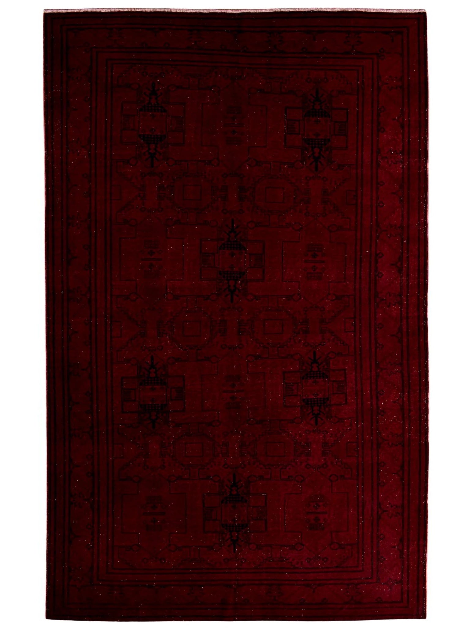 Shahmir Ruby Vintage El Dokuma Yün Halı 309 x 200 cm - Borr Halı