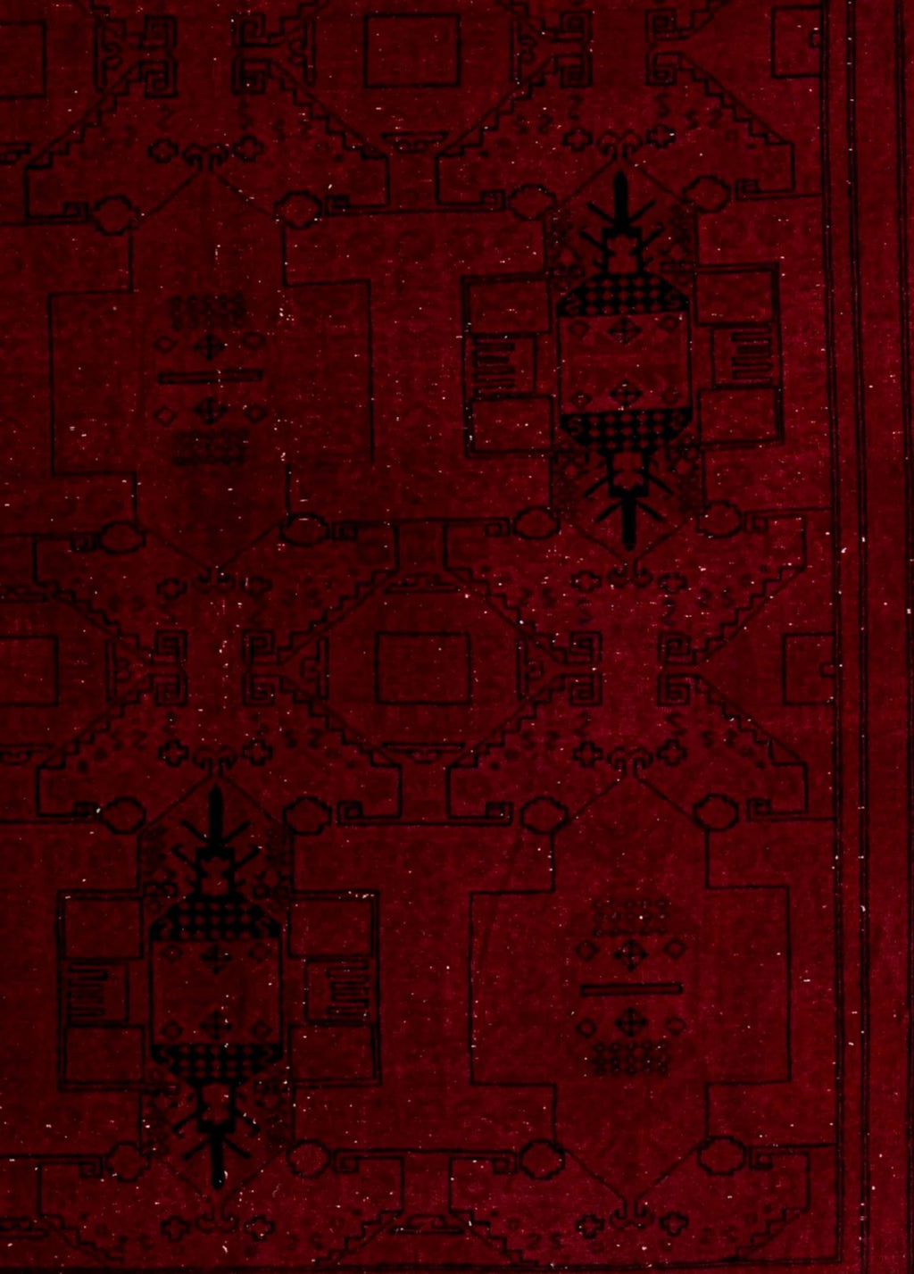 Shahmir Ruby Vintage El Dokuma Yün Halı 309 x 200 cm - Borr Halı