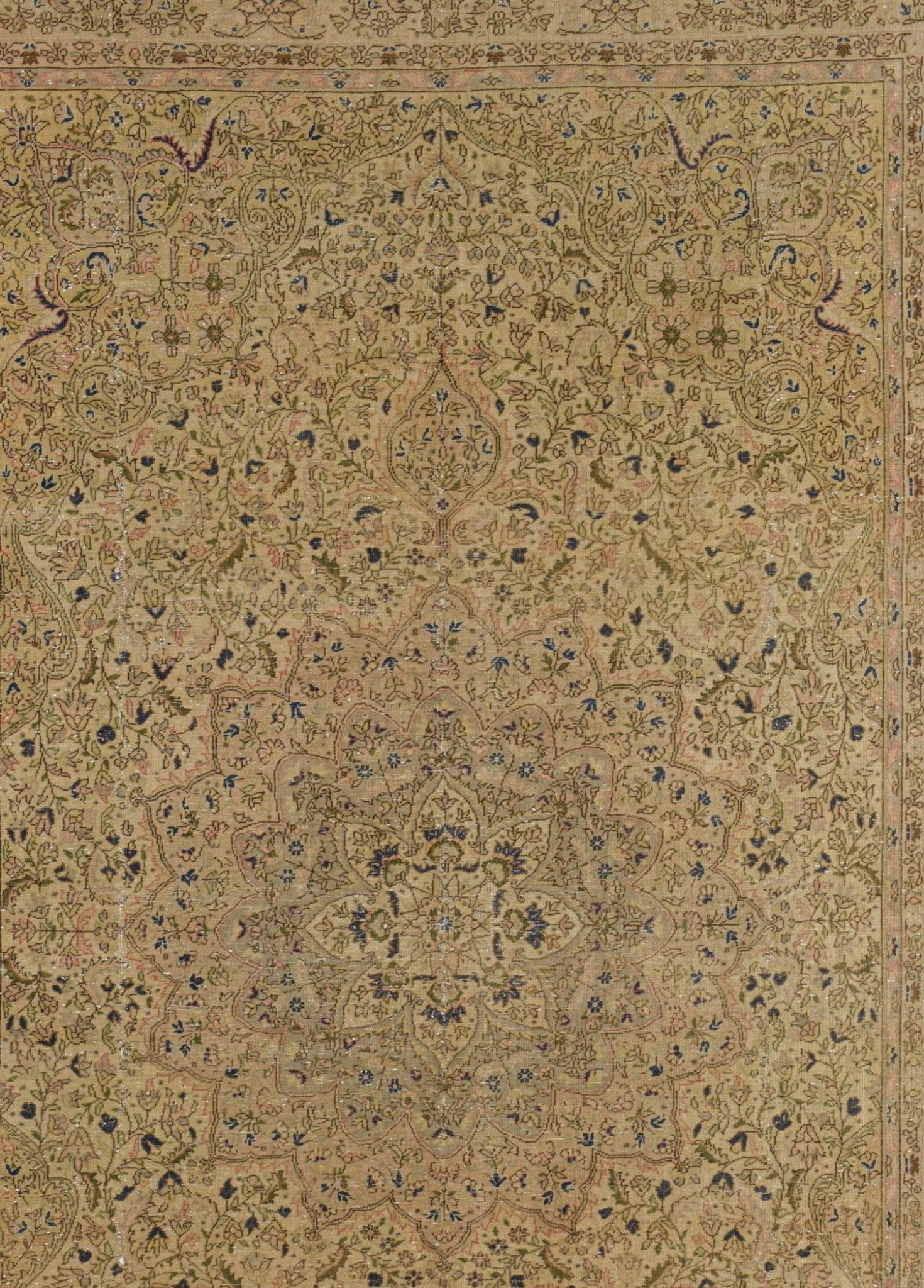 Shahmir Sand Vintage El Dokuma Yün Halı 315 x 205 cm - Borr Halı