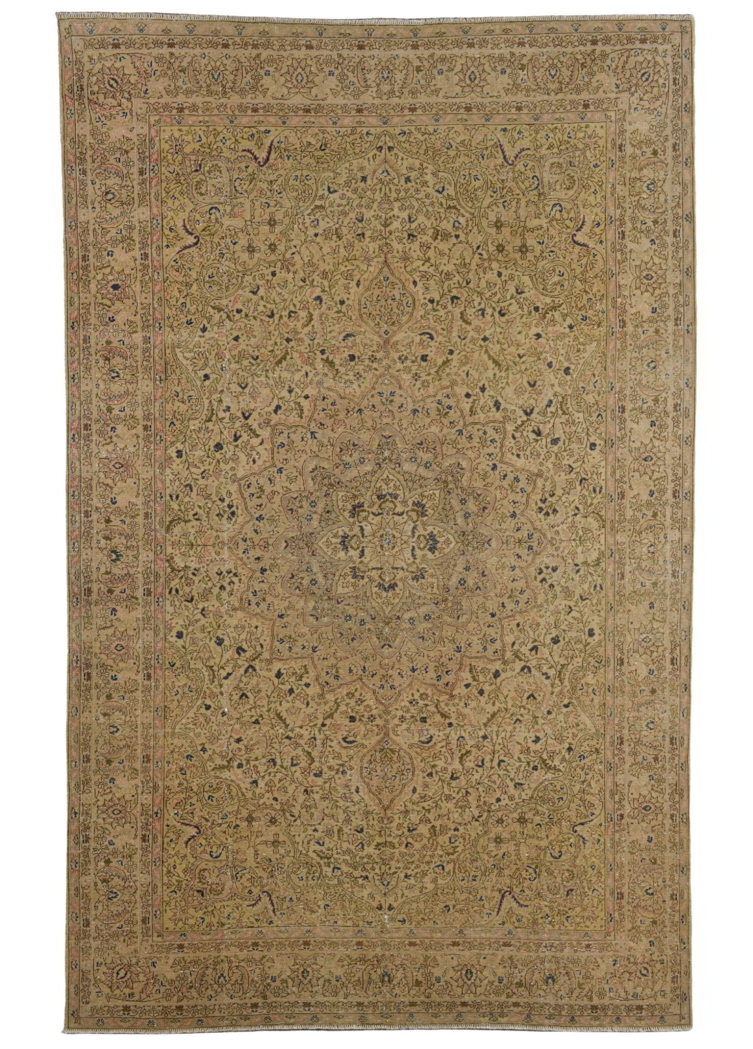 Shahmir Sand Vintage El Dokuma Yün Halı 315 x 205 cm - Borr Halı