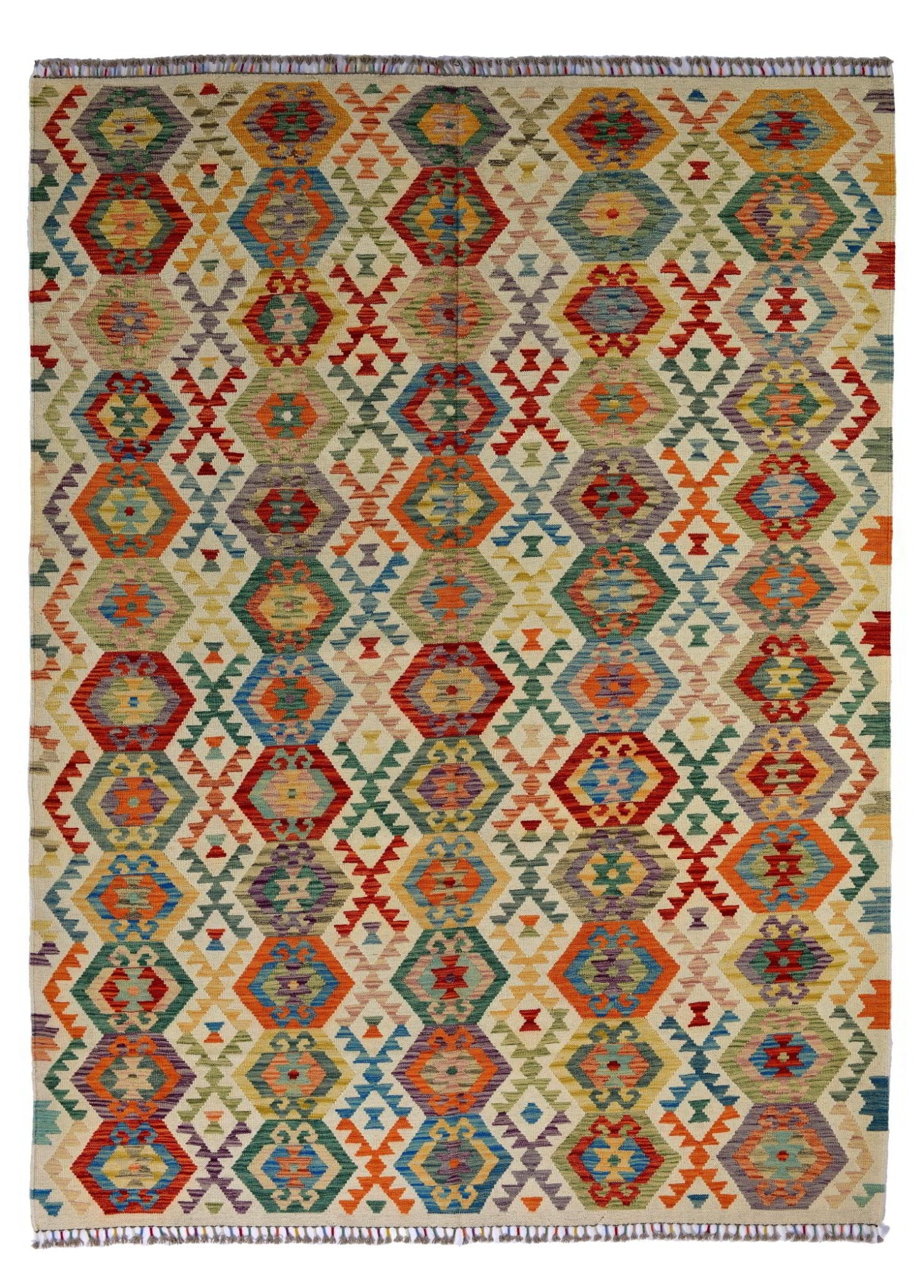 Solunna El Dokuma Yün Kilim 291x216 cm - Borr Halı