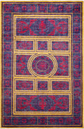 Sultana Indigo El Dokuma Yün Halı 223 x 148 cm - Borr Halı