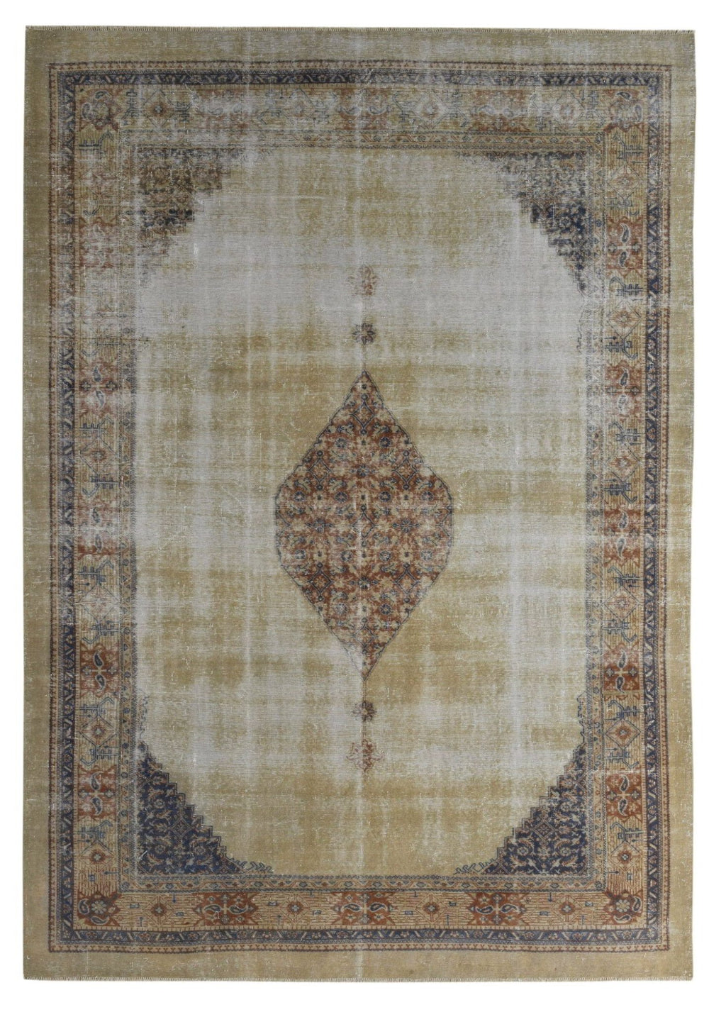 Ushvane Vintage El Dokuma Yün Halı 332 x 243 cm - Borr Halı