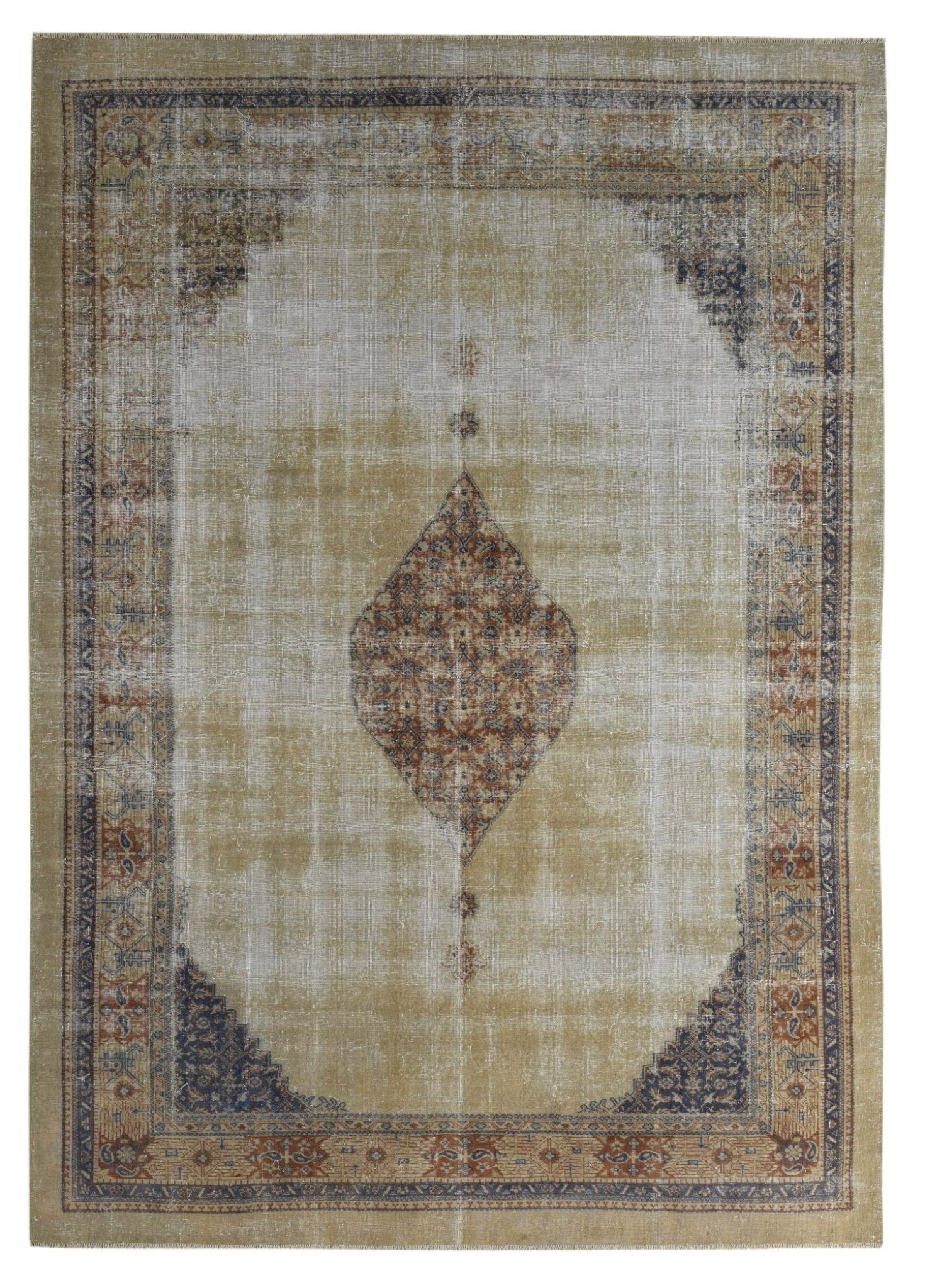 Ushvane Vintage El Dokuma Yün Halı 332 x 243 cm - Borr Halı