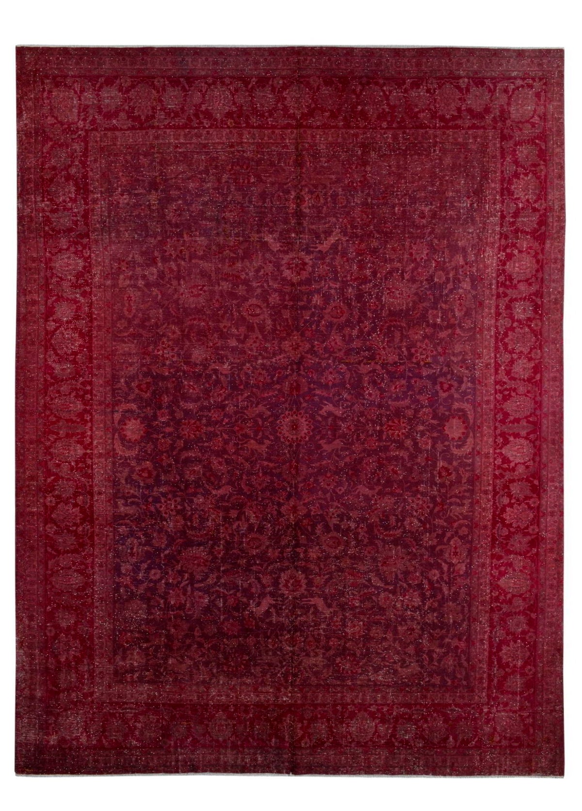 Ushvarion Vintage El Dokuma Yün Halı 360 x 278 cm - Borr Halı