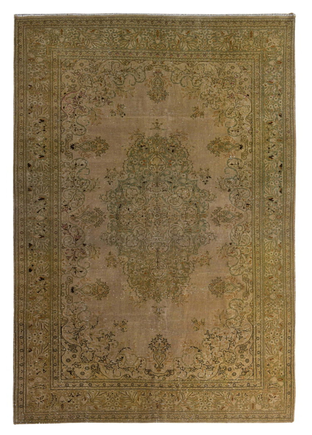 Ushzarian Vintage El Dokuma Yün Halı 304 x 206 cm - Borr Halı