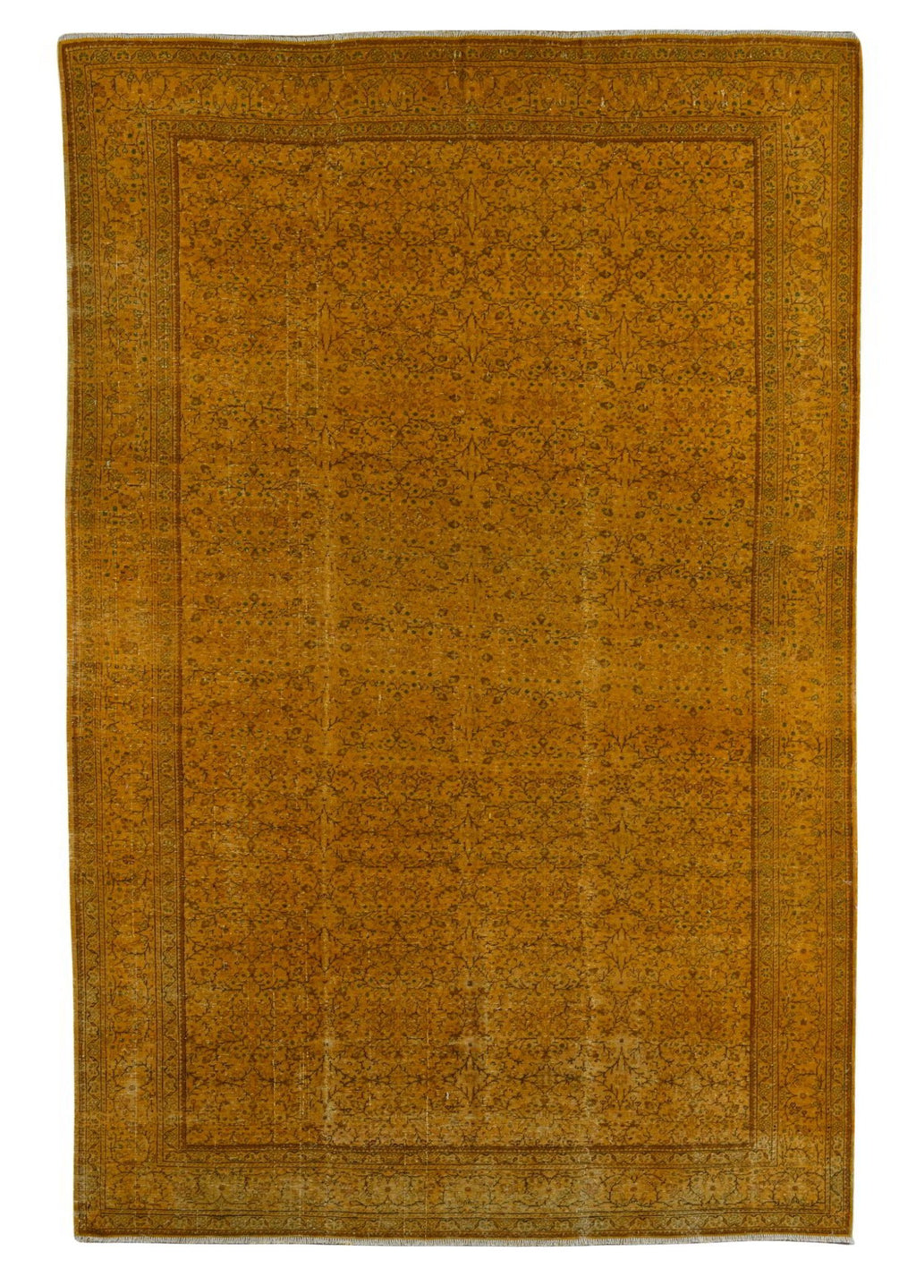 Varzane Saffron Vintage El Dokuma Yün Halı 296 x 195 cm - Borr Halı