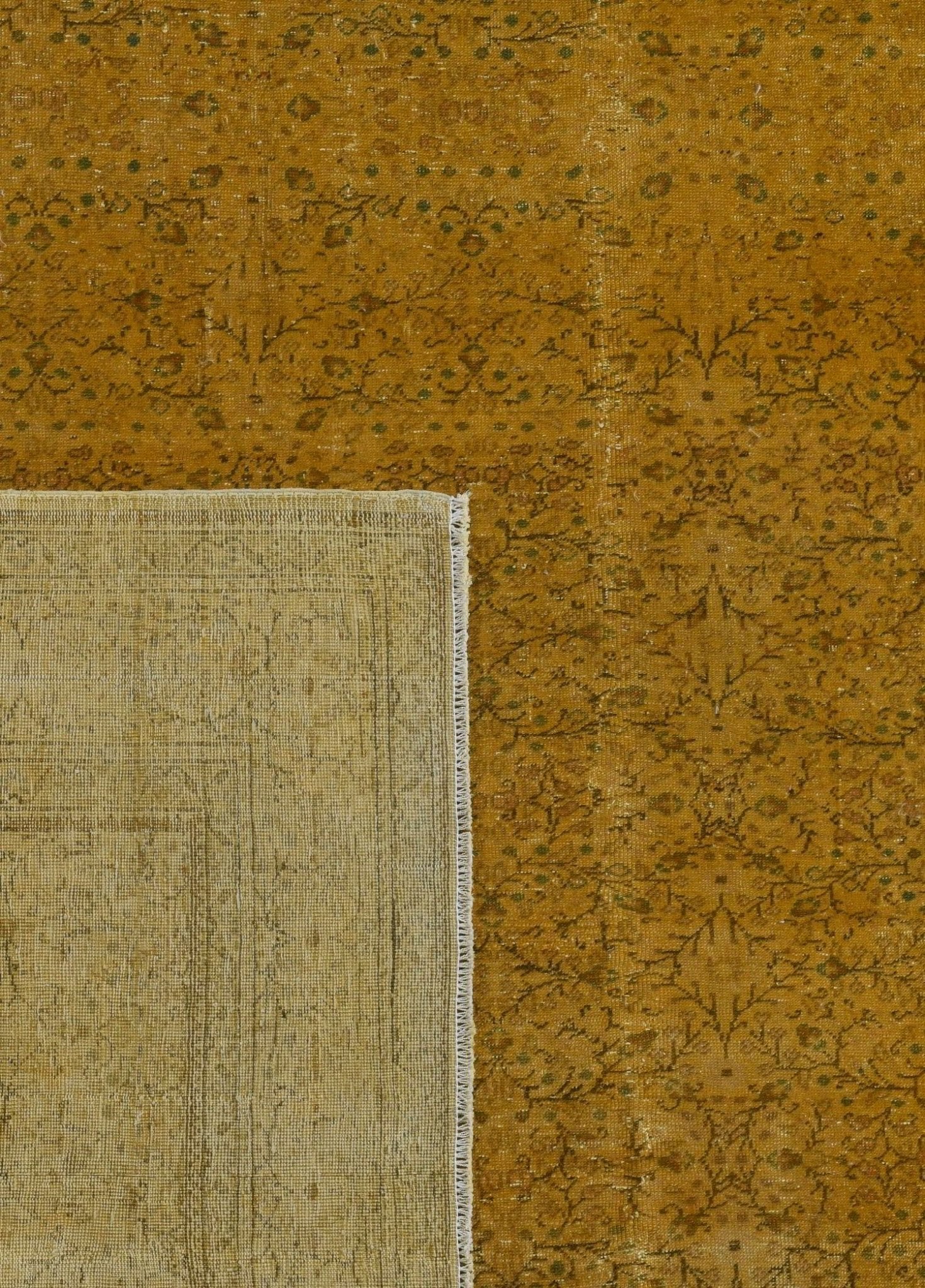Varzane Saffron Vintage El Dokuma Yün Halı 296 x 195 cm - Borr Halı