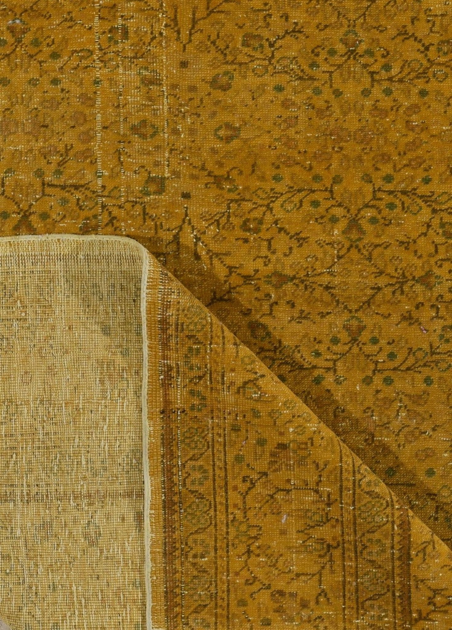 Varzane Saffron Vintage El Dokuma Yün Halı 296 x 195 cm - Borr Halı