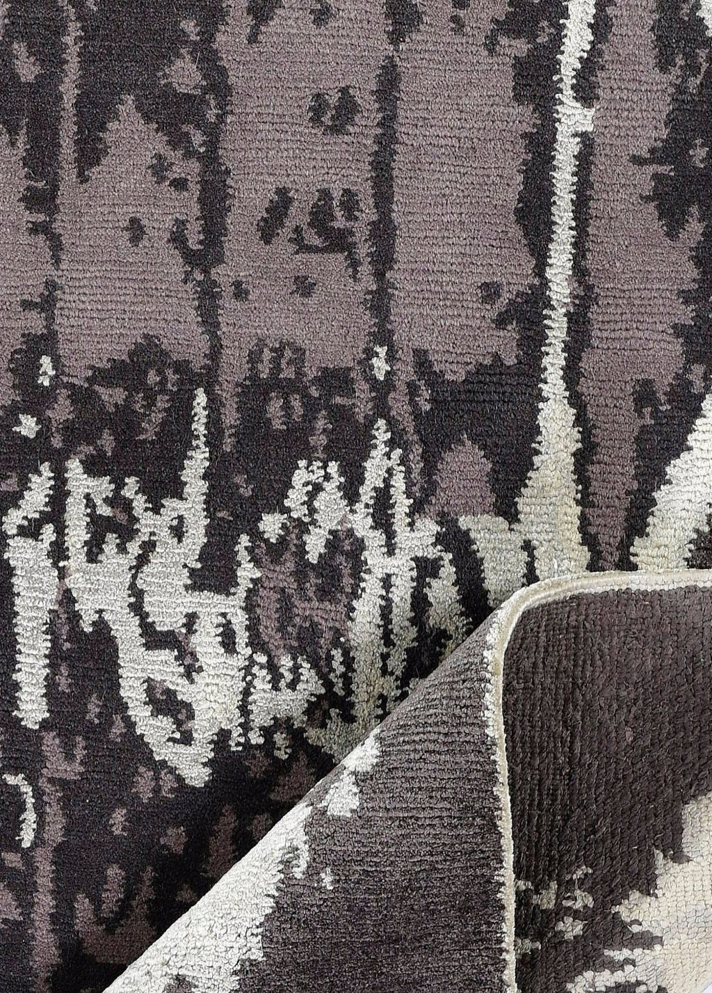 Velorra Grey El Dokuma Yün ve İpek Halı 241x170 cm - Borr Halı