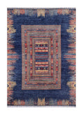 Zerava Indigo El Dokuma Yün Halı 297 x 211 cm - Borr Halı