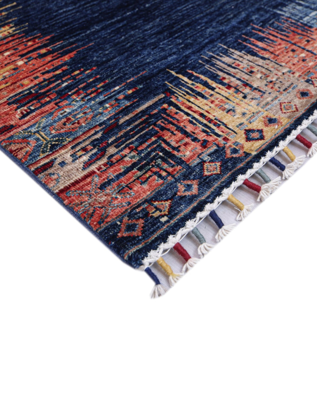 Zerava Indigo El Dokuma Yün Halı 297 x 211 cm - Borr Halı