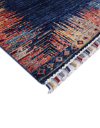 Zerava Indigo El Dokuma Yün Halı 297 x 211 cm - Borr Halı