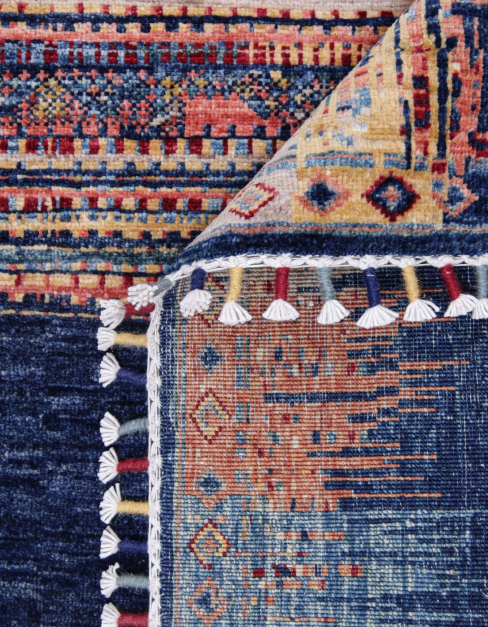 Zerava Indigo El Dokuma Yün Halı 297 x 211 cm - Borr Halı
