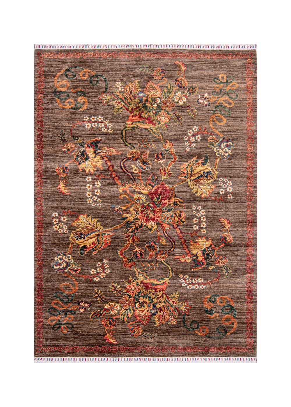 Karabagh El Dokuma Yün ve İpek Halı 241x180 cm AND236145241X180434